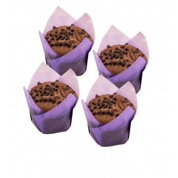 muffin de cacao con pepitas de chocolate 85g pack 4und