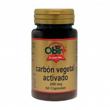 carbon vegetal activado 200mg 60 capsulas