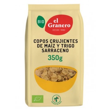copos crujientes de maiz y trigo sarraceno bio 350 g