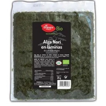 alga nori en laminas bio 25 g