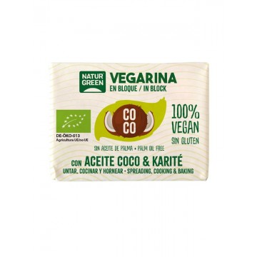 refrig naturgreen vegarina coco bloque 250 g