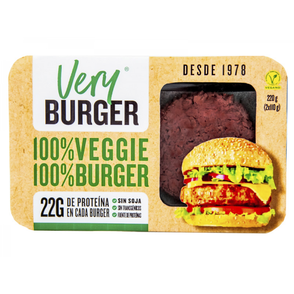refrig very burguer vegetal hamburguesa vegana 220 g
