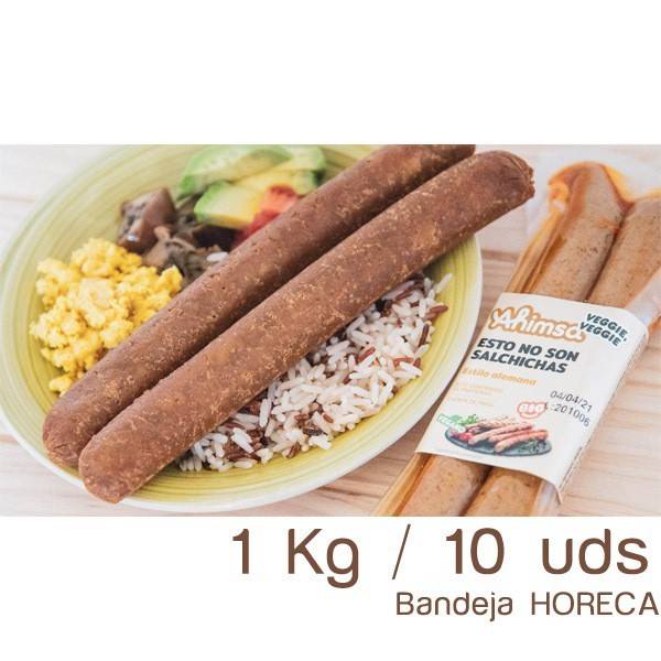 refrig salchicha vegetal alemana vegana horeca 1 kg 10 uds
