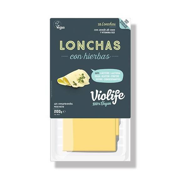 refrig queso violife con hierbas lonchas 200 gr