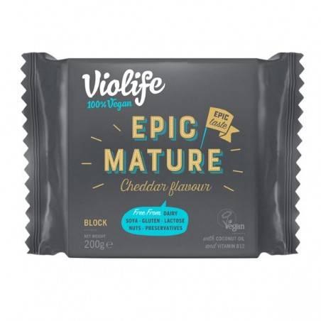 refrig queso epic mature cheddar violife bloque 200 g