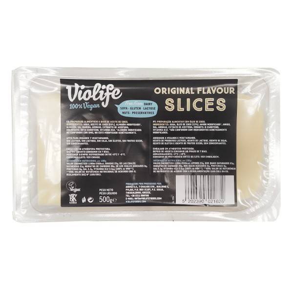 refrig lonchas veganas sabor original violife 500 g