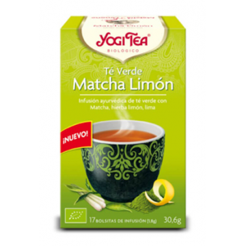 yogi tea te verde matcha limon bio 17 bolsitas