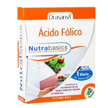 acido folico 30 caps nutrabasics