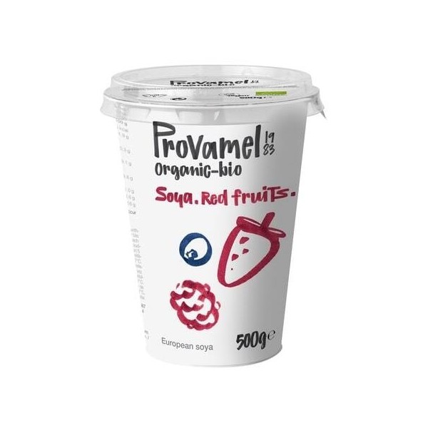 refrig yogur soya frutos rojos bio 400 g