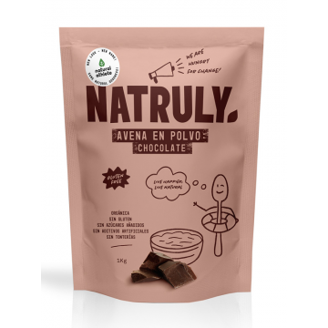 natural avena en polvo chocolate bio 1 kg