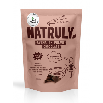 natural avena en polvo chocolate bio 500 g