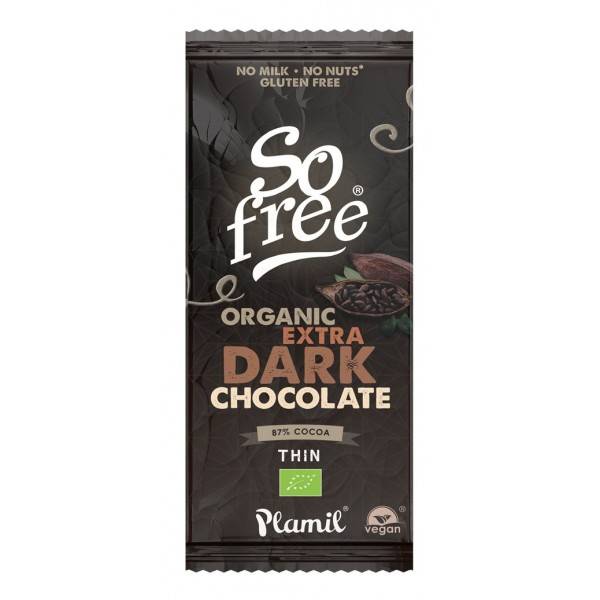 so free chocolate al cacao intenso 87 bio vegano 80gr