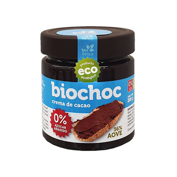 biochoc crema de cacao bio 0 azucar a adido 200gr
