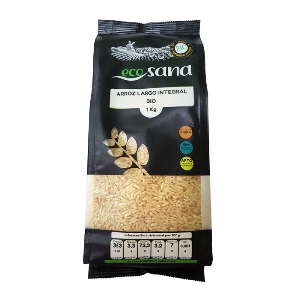 arroz largo integral bio 1kg ecosana