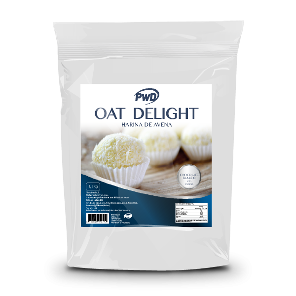 harina de avena oat delight chocolate blanco y coco 15 kg