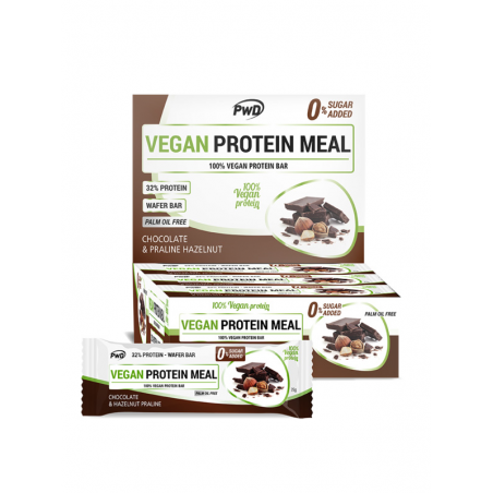 barrita vegan protein meal chocolate y hazelnut praline 35gr