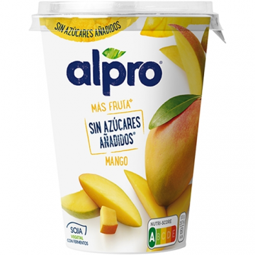 refrig yogur vegetal mango sin azucar 400g