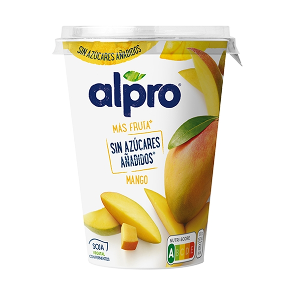 refrig yogur vegetal mango sin azucar 400g
