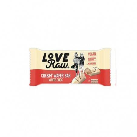 love raw vegan barquillos rellenos de chocolate blanco 2x 225 gr