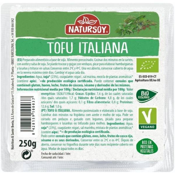 refrig tofu a la italiana natursoy 250 g