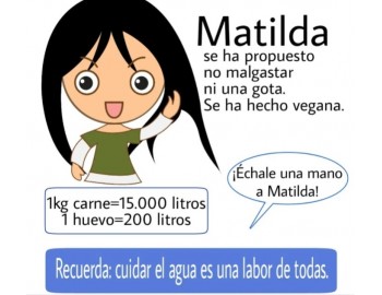 Matilda se ha hecho vegana