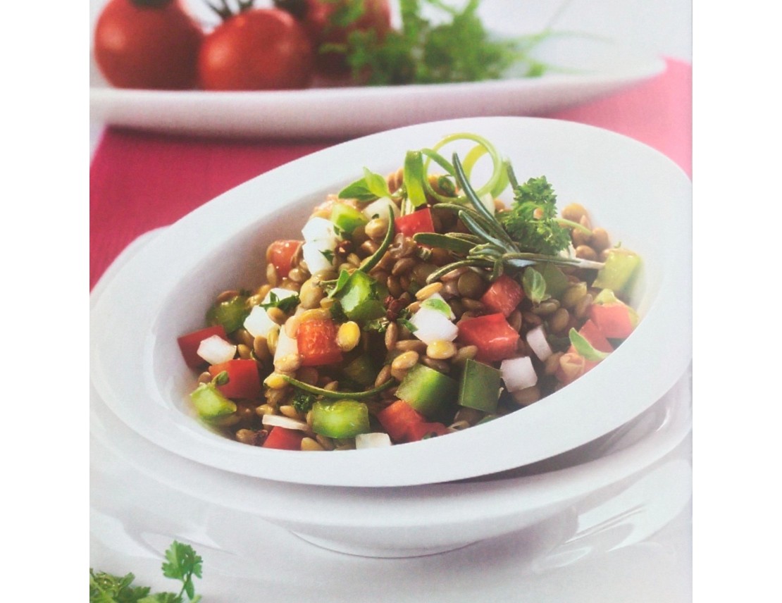 Receta: ensalada de lentejas con hortalizas